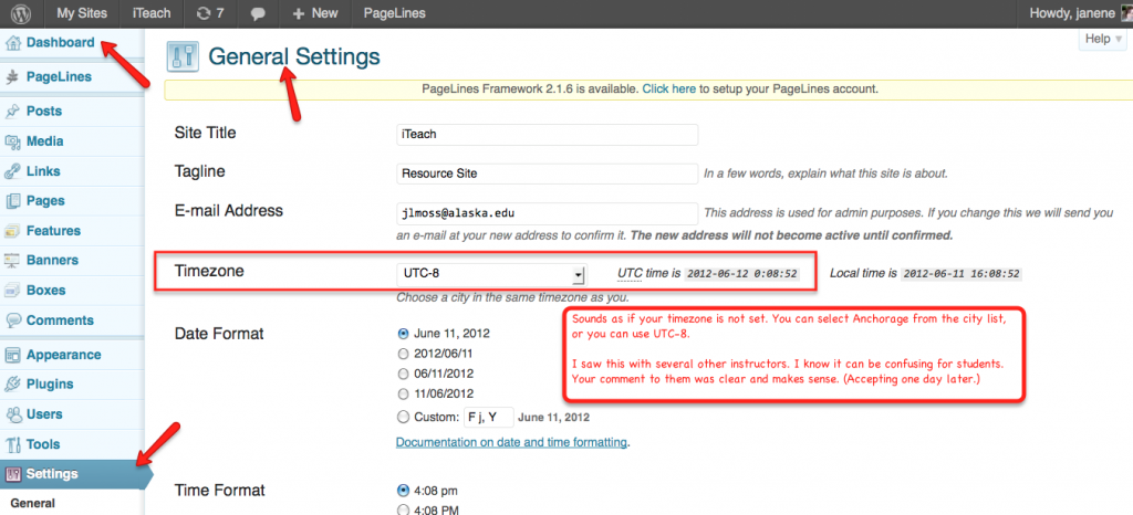 Set Date in WordPress